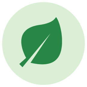 Icon of two trees to signify a greener and cleaner Islington