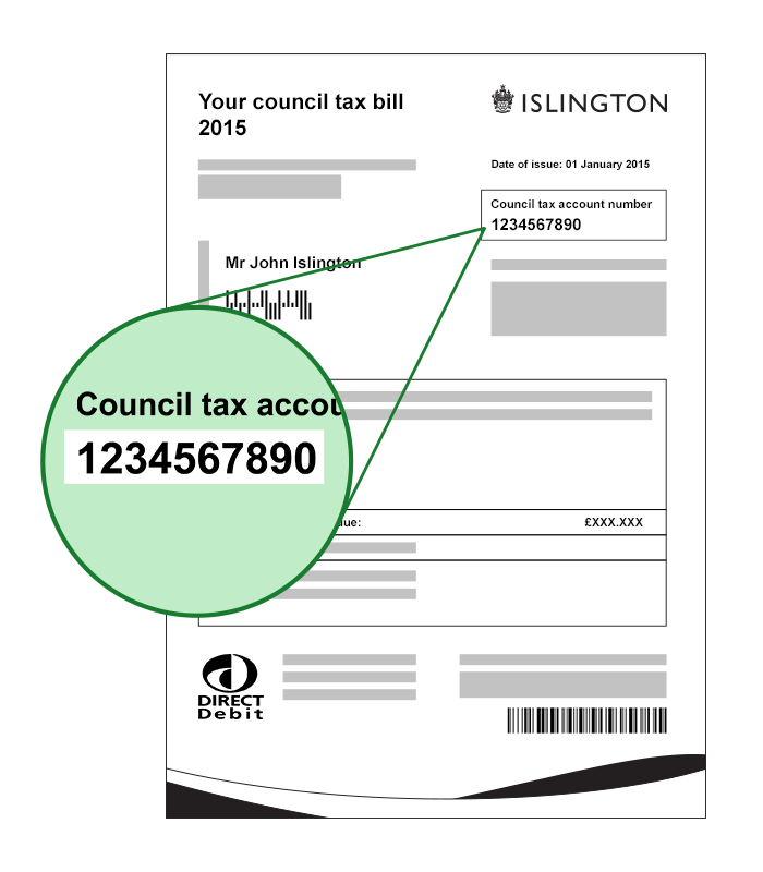 how to get your council tax number