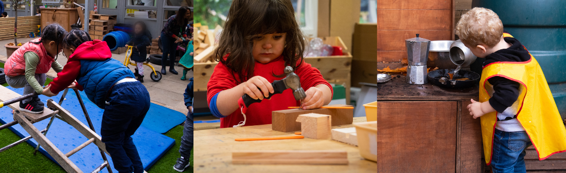 composite image of children at Archway children's centre